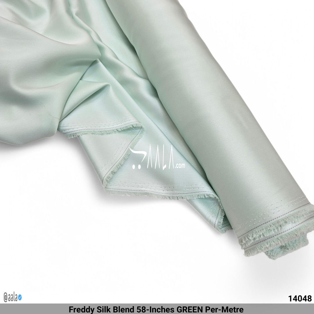 Freddy Silk Blend 58-Inches GREEN Per-Metre #14048