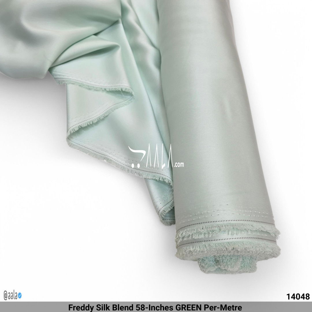 Freddy Silk Blend 58-Inches GREEN Per-Metre #14048
