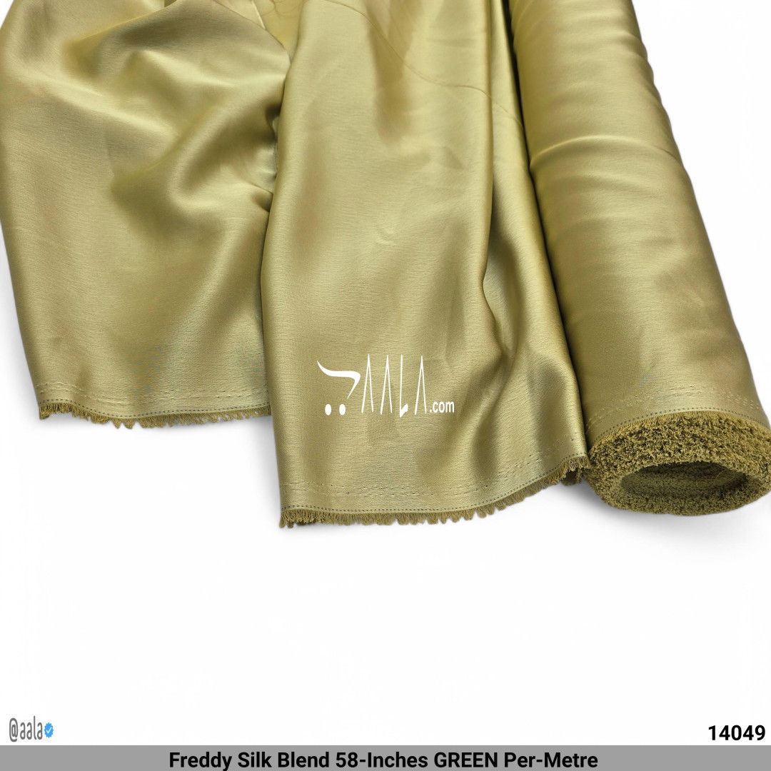 Freddy Silk Blend 58-Inches GREEN Per-Metre #14049
