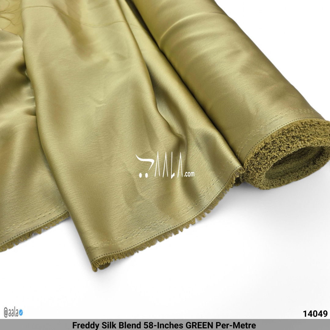Freddy Silk Blend 58-Inches GREEN Per-Metre #14049