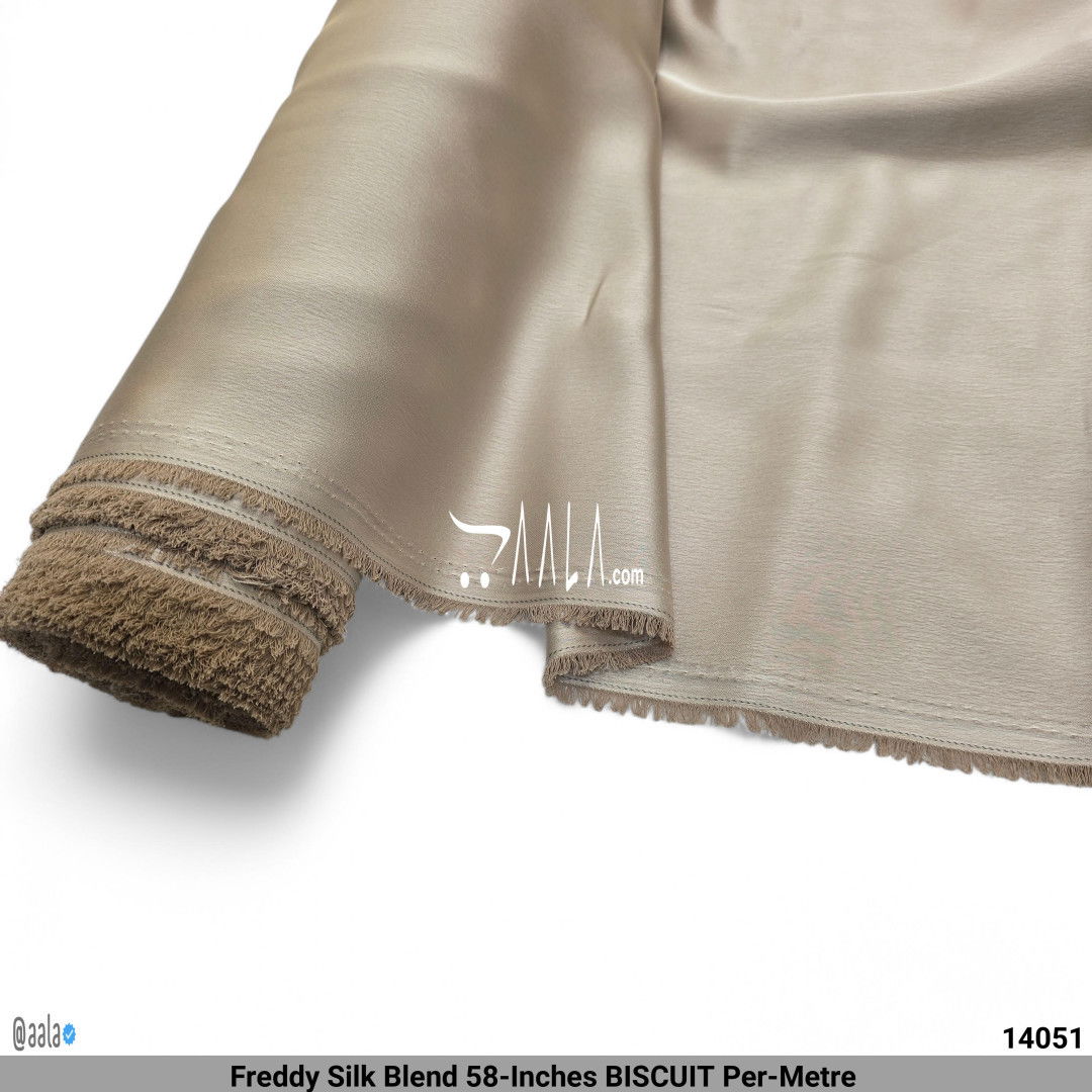 Freddy Silk Blend 58-Inches BISCUIT Per-Metre #14051