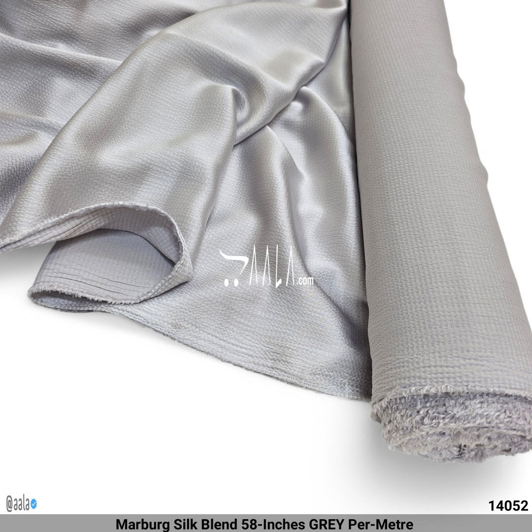 Marburg Silk Blend 58-Inches GREY Per-Metre #14052