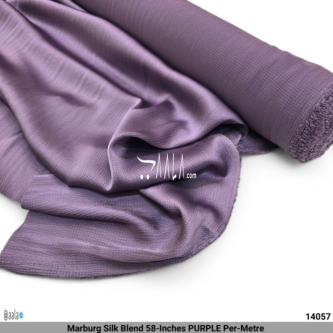 Marburg Silk Blend 58-Inches PURPLE Per-Metre #14057