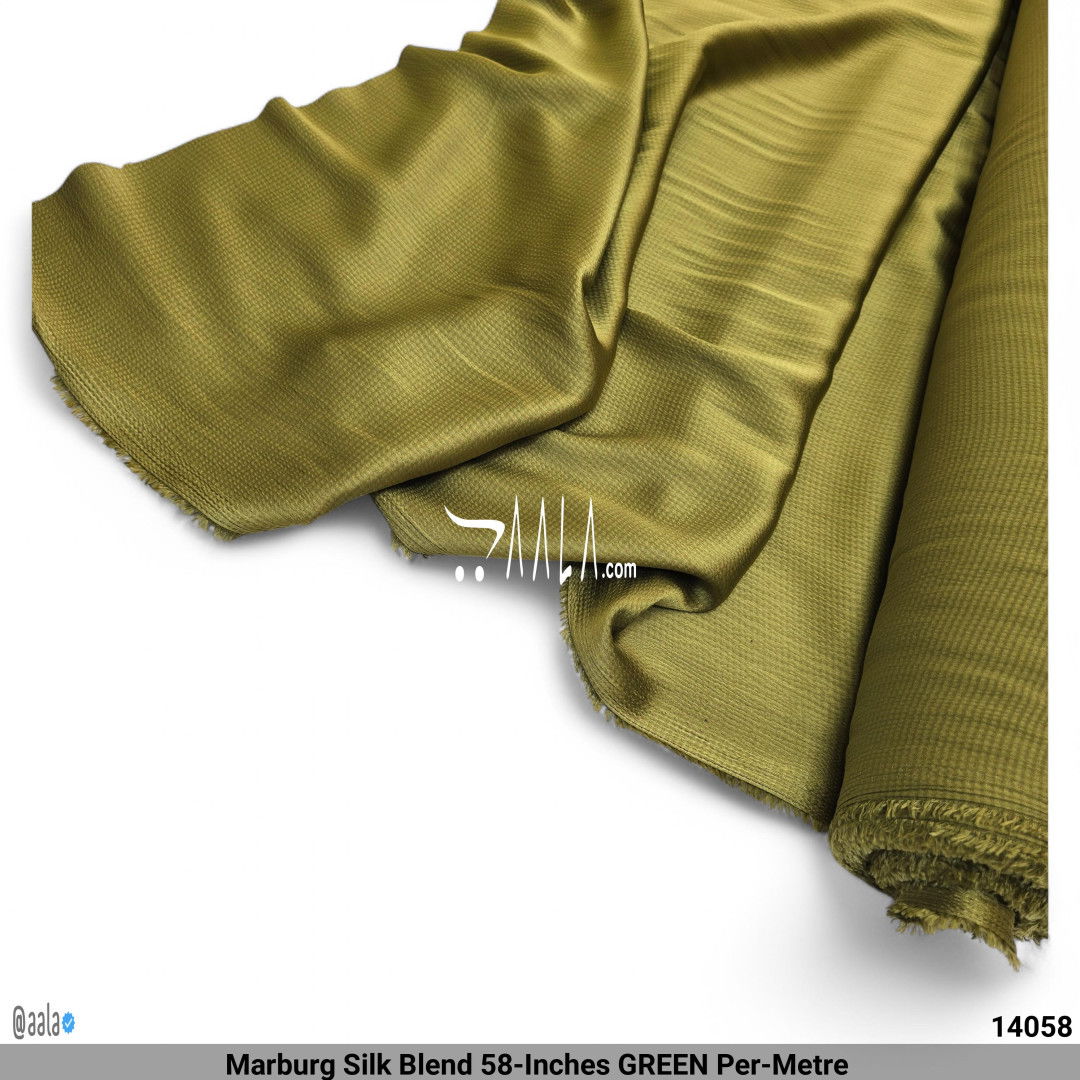 Marburg Silk Blend 58-Inches GREEN Per-Metre #14058