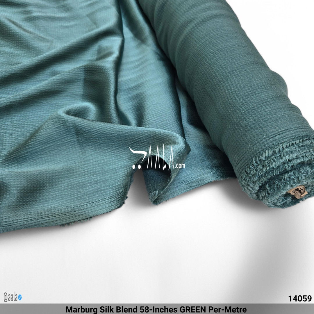 Marburg Silk Blend 58-Inches GREEN Per-Metre #14059