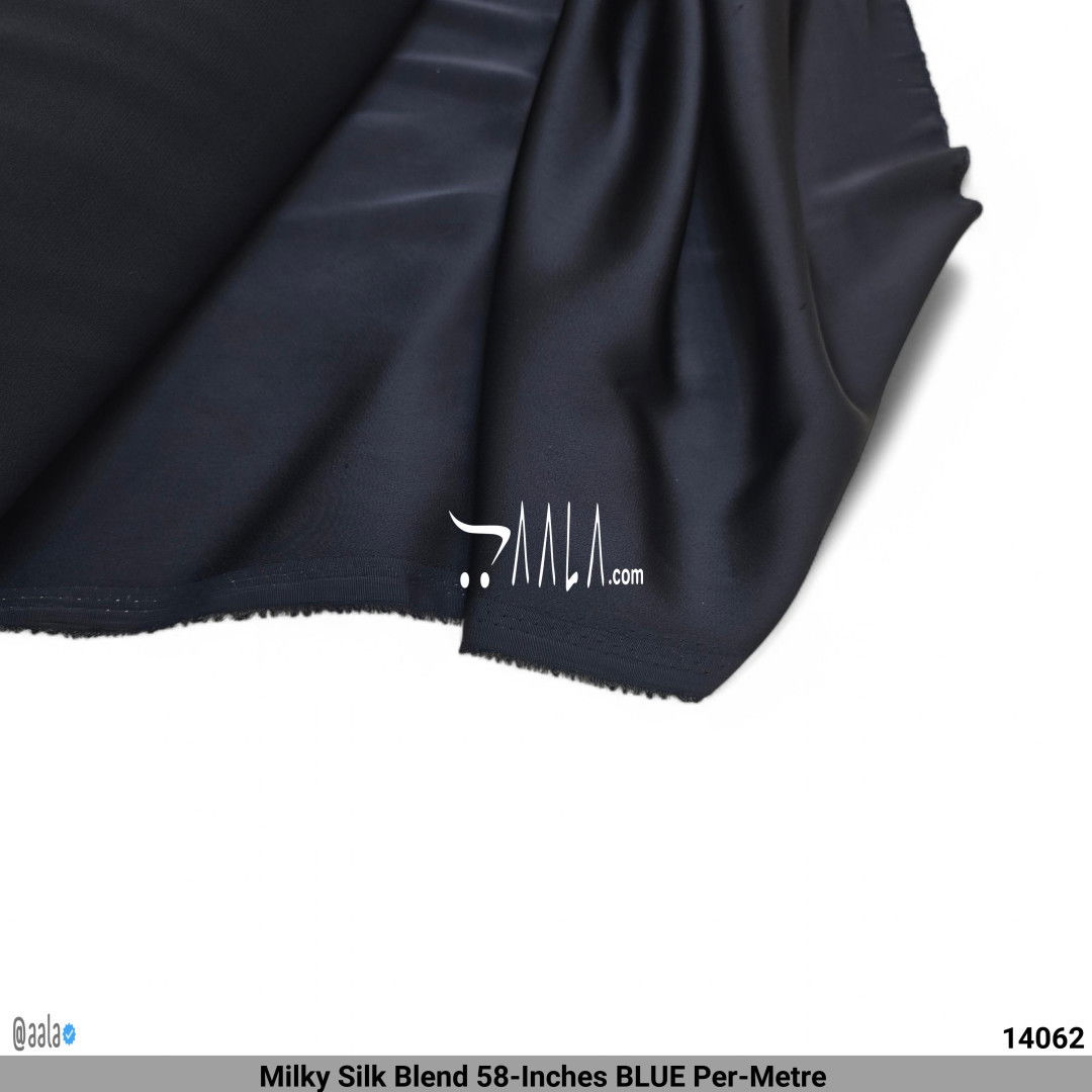 Milky Silk Blend 58-Inches BLUE Per-Metre #14062
