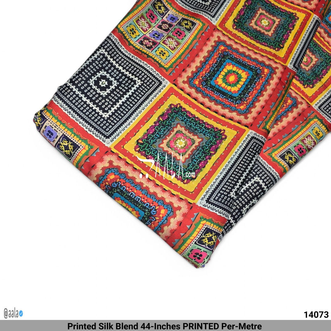 Printed Silk Blend 44-Inches PRINTED Per-Metre #14073