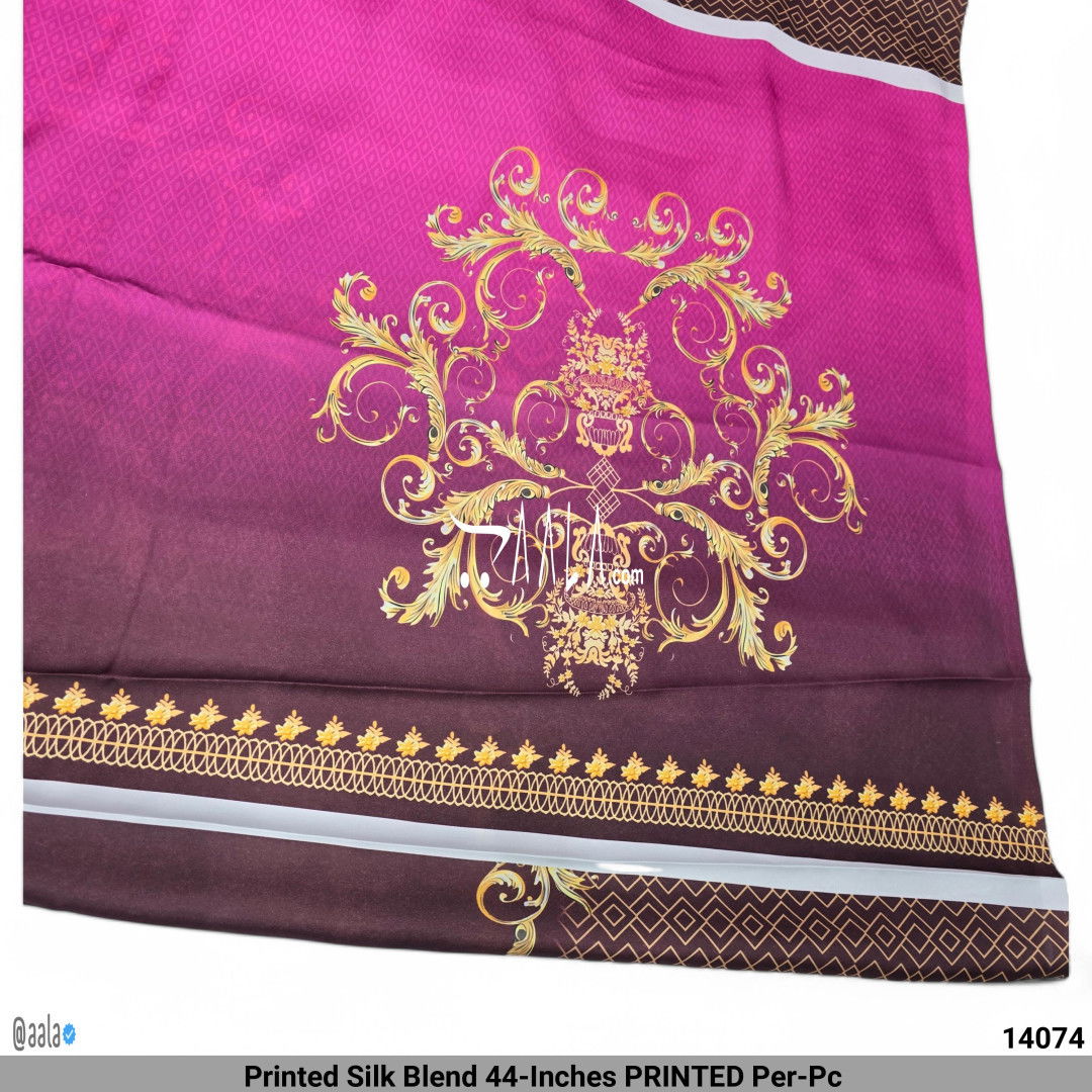Printed Silk Blend 44-Inches PRINTED Per-Pc #14074
