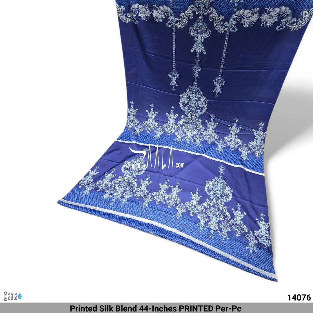 Printed Silk Blend 44-Inches PRINTED Per-Pc #14076