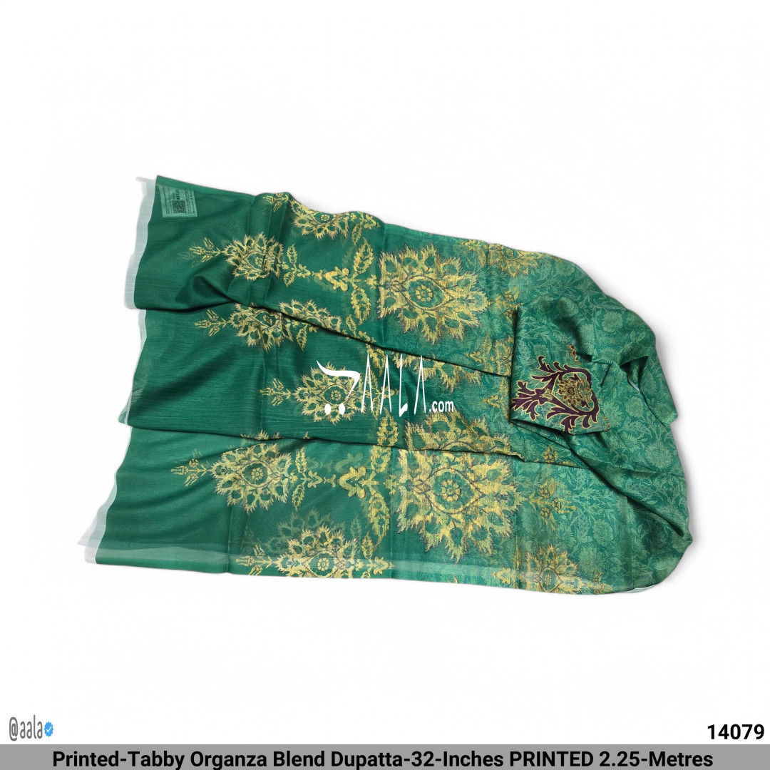Printed-Tabby Organza Blend Dupatta-32-Inches PRINTED 2.25-Metres #14079