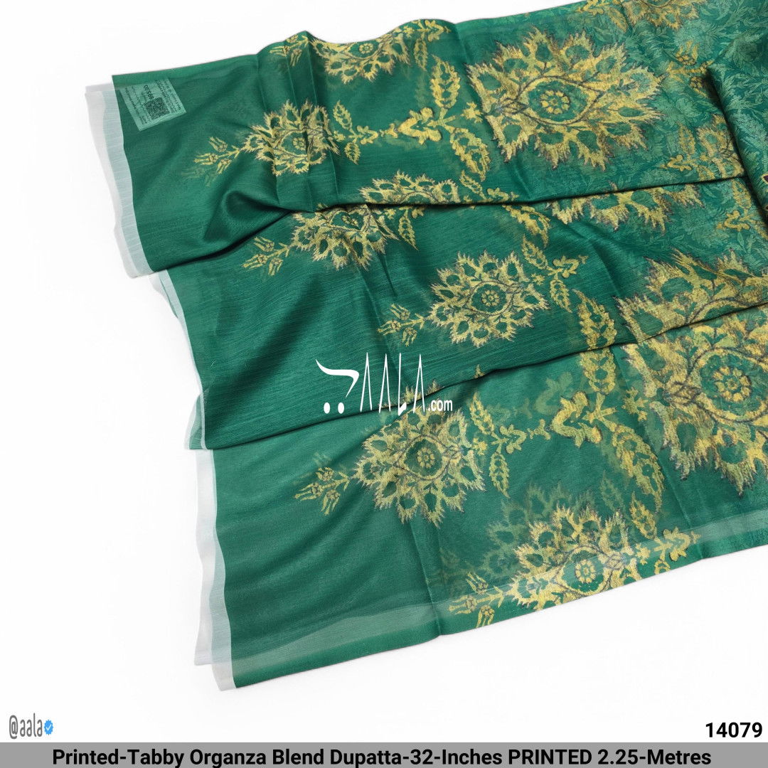 Printed-Tabby Organza Blend Dupatta-32-Inches PRINTED 2.25-Metres #14079