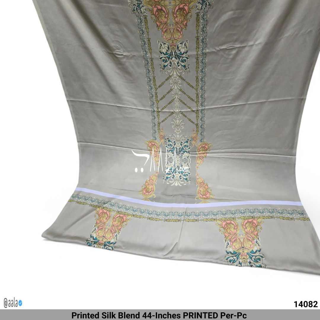 Printed Silk Blend 44-Inches PRINTED Per-Pc #14082