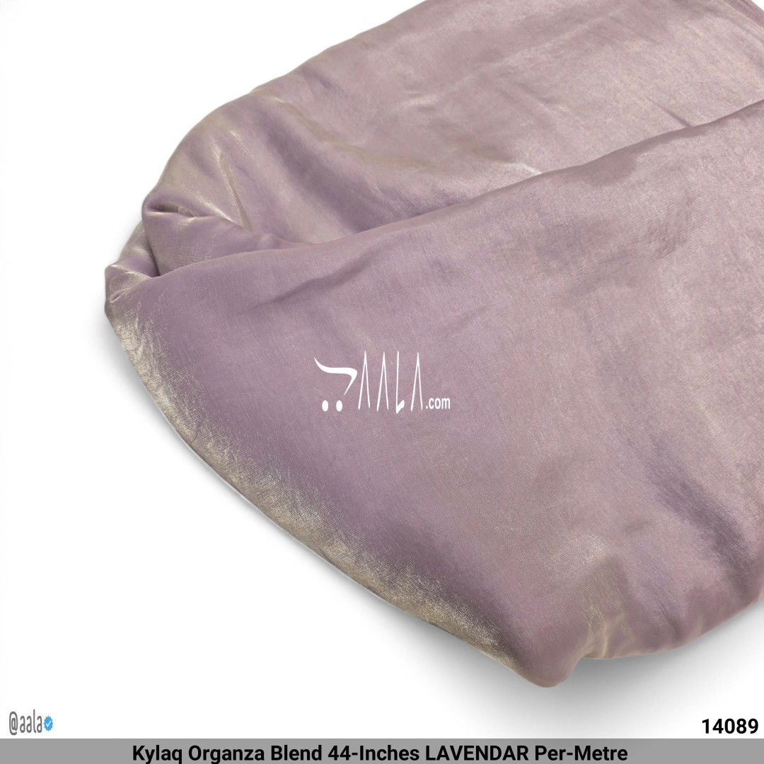 Kylaq Organza Blend 44-Inches LAVENDAR Per-Metre #14089