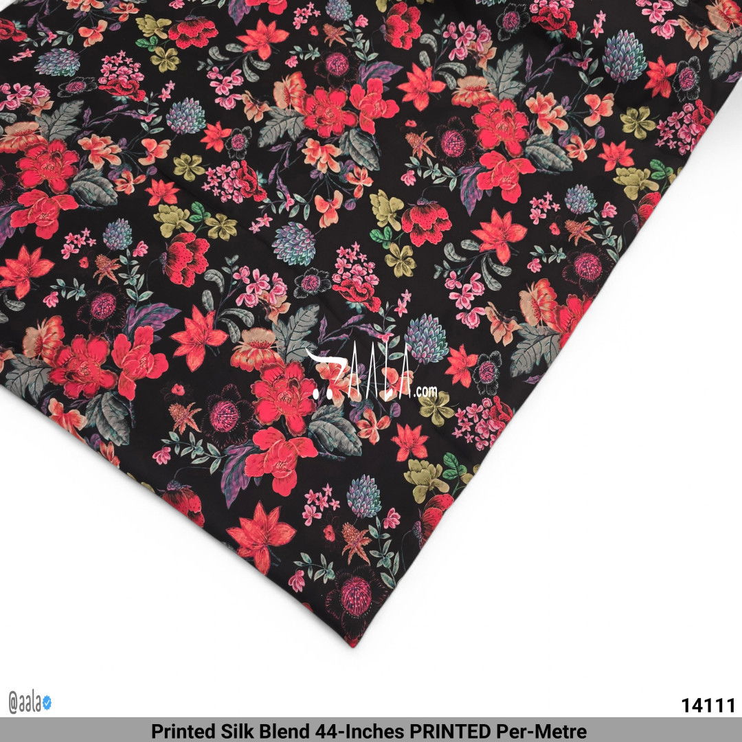 Printed Silk Blend 44-Inches PRINTED Per-Metre #14111
