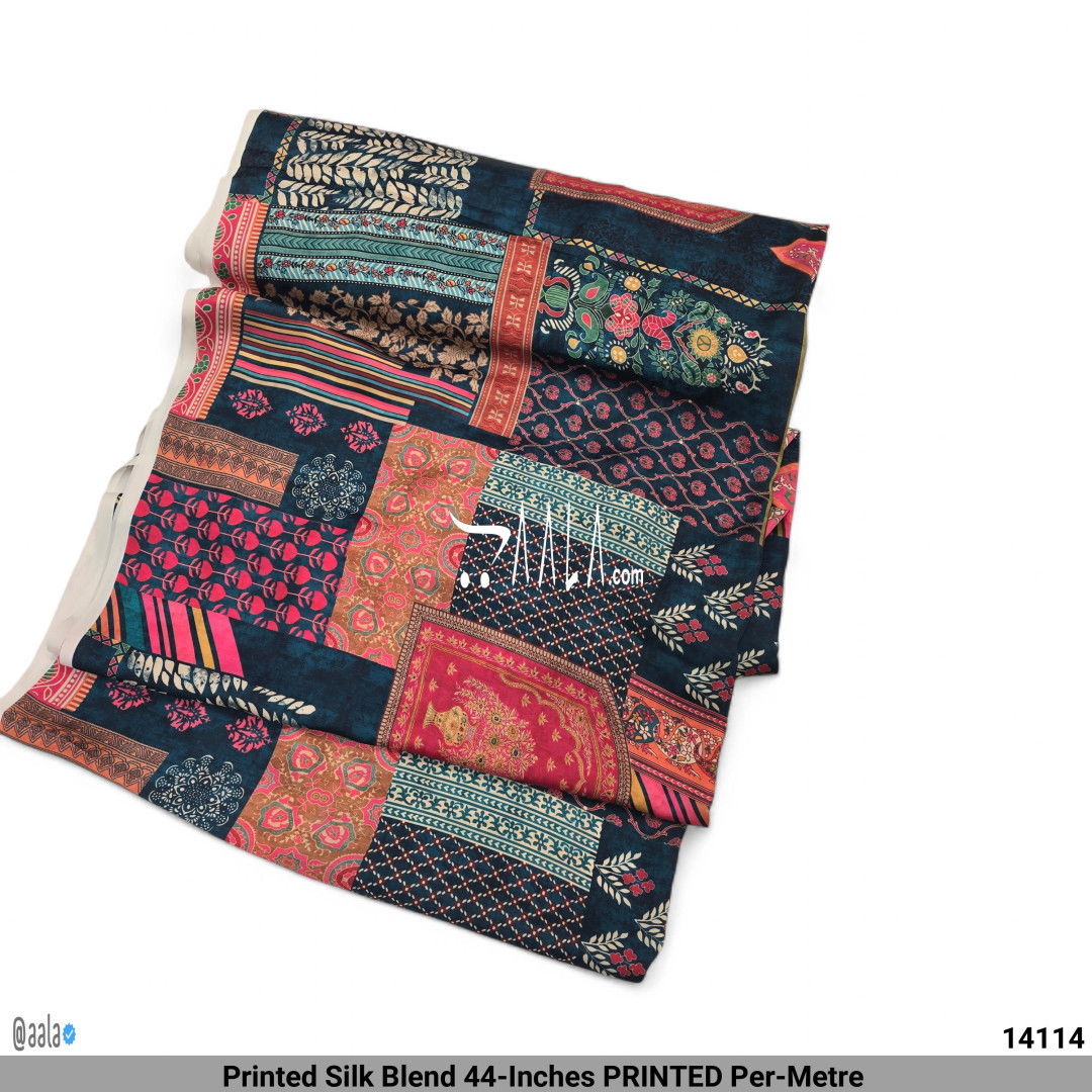 Printed Silk Blend 44-Inches PRINTED Per-Metre #14114