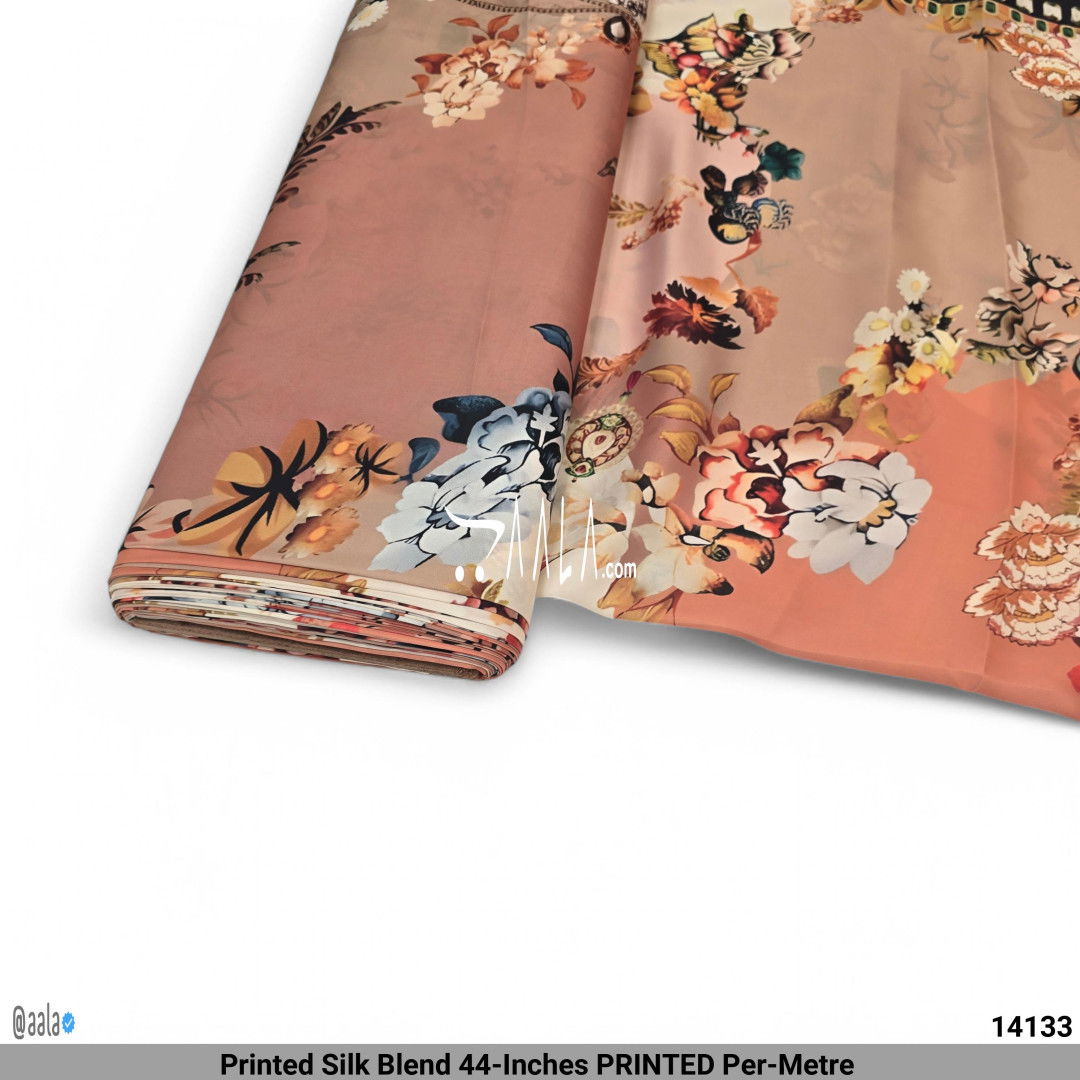 Printed Silk Blend 44-Inches PRINTED Per-Metre #14133