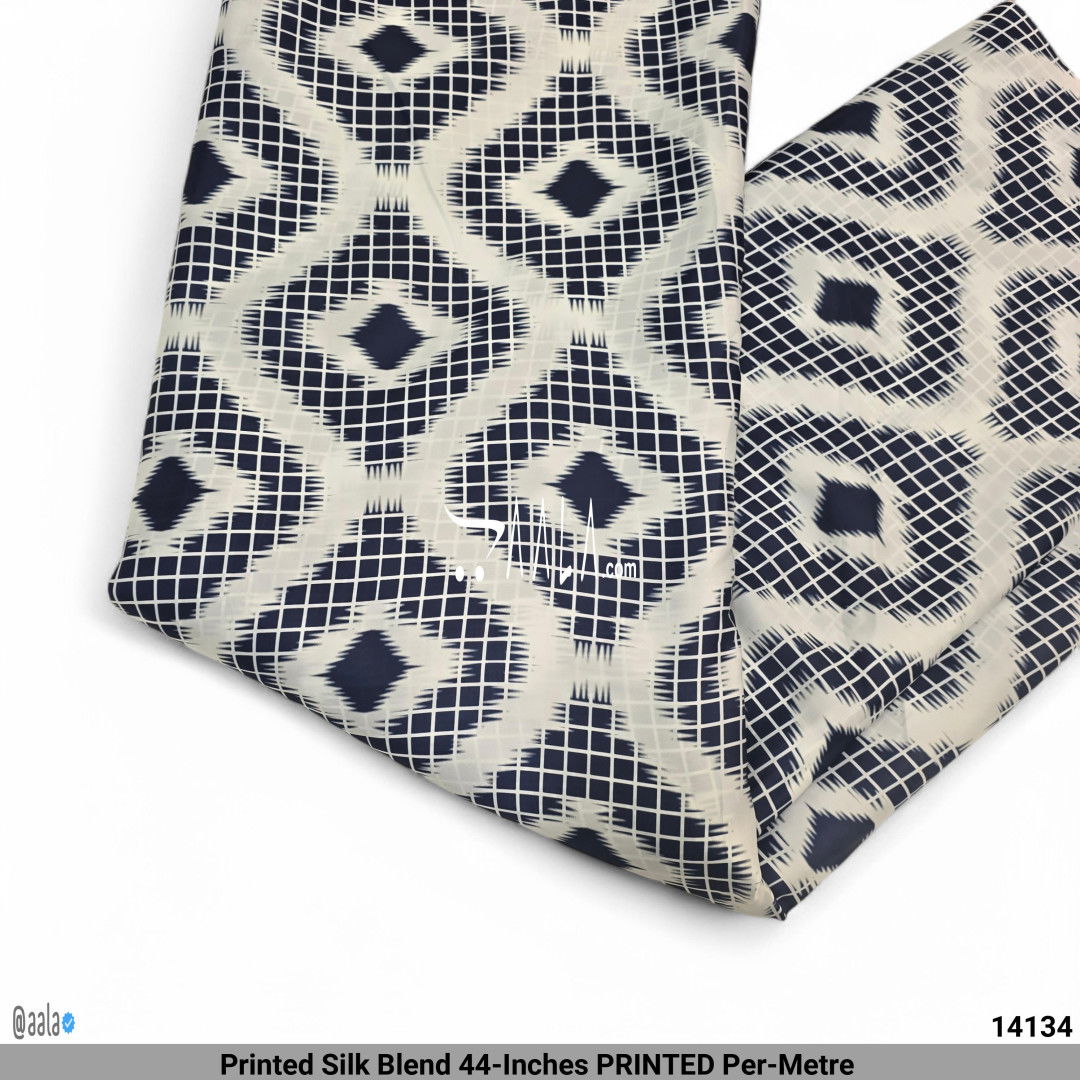 Printed Silk Blend 44-Inches PRINTED Per-Metre #14134