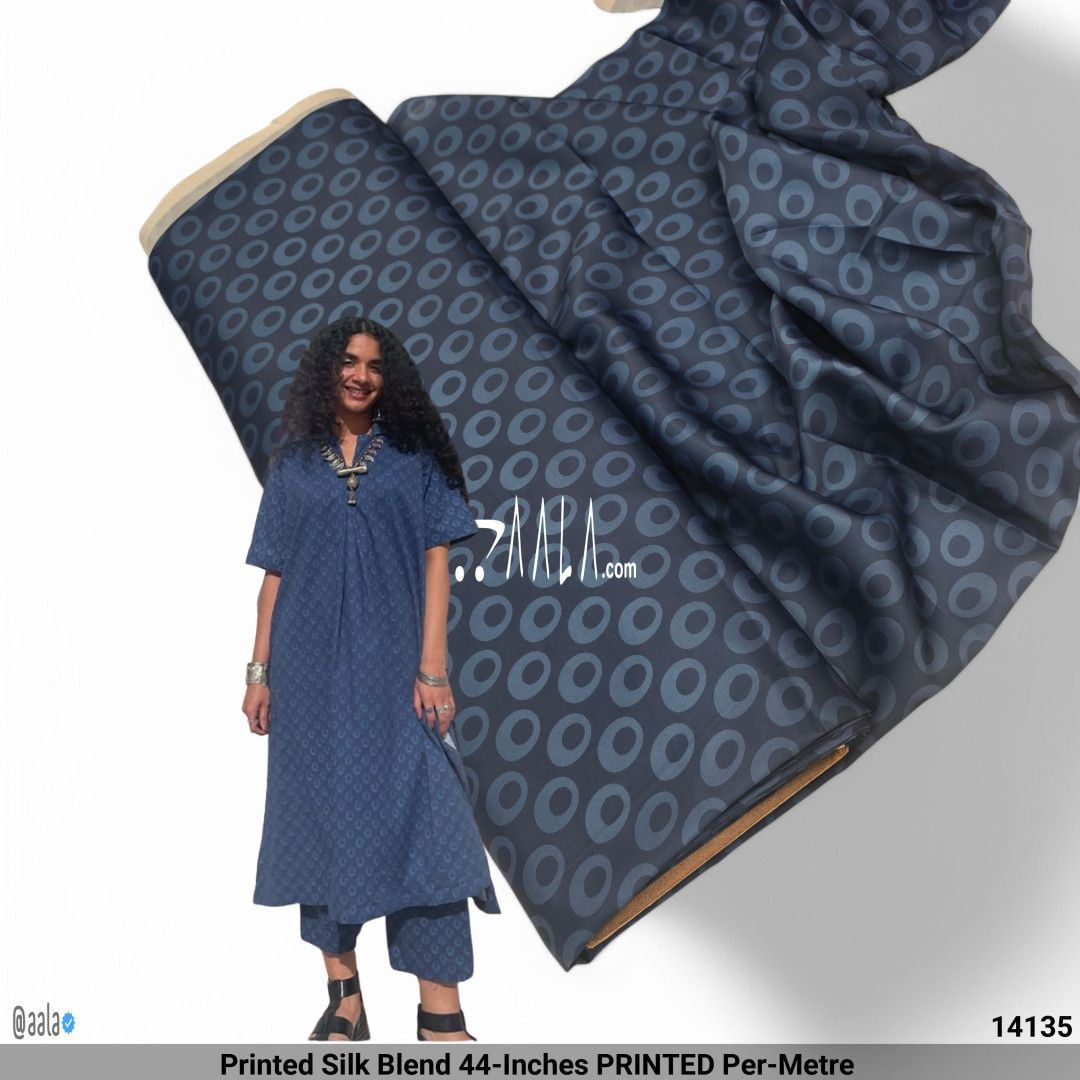 Printed Silk Blend 44-Inches PRINTED Per-Metre #14135