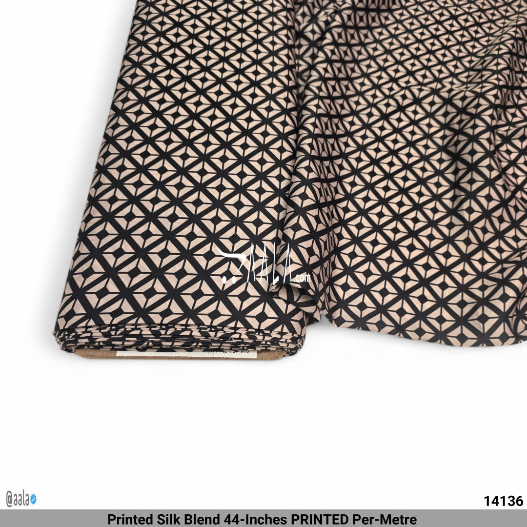 Printed Silk Blend 44-Inches PRINTED Per-Metre #14136