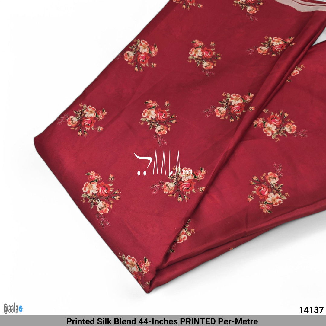 Printed Silk Blend 44-Inches PRINTED Per-Metre #14137