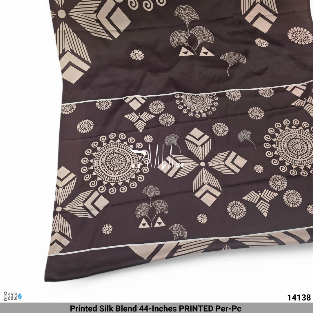 Printed Silk Blend 44-Inches PRINTED Per-Pc #14138