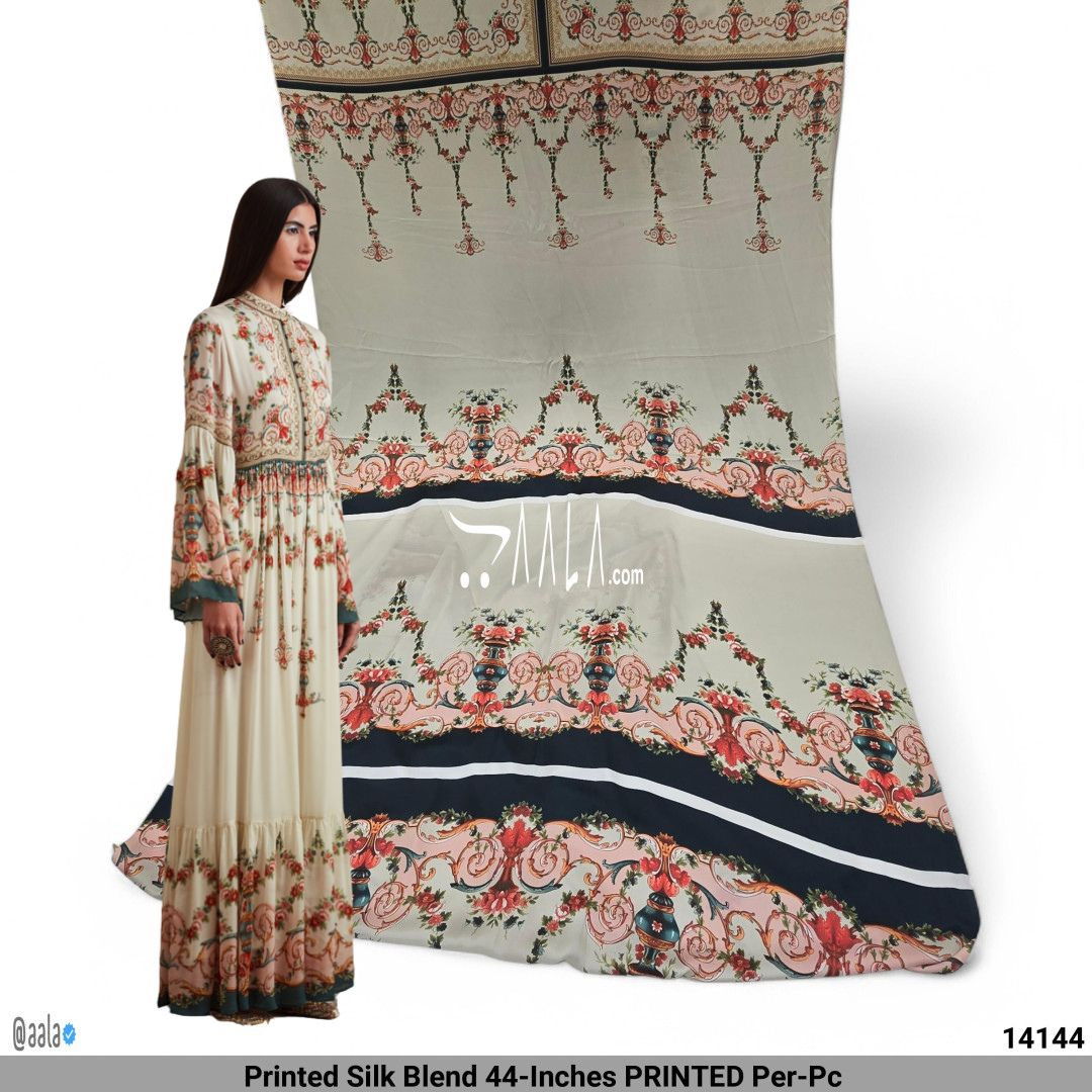 Printed Silk Blend 44-Inches PRINTED Per-Pc #14144
