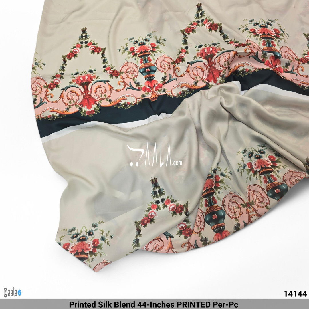 Printed Silk Blend 44-Inches PRINTED Per-Pc #14144