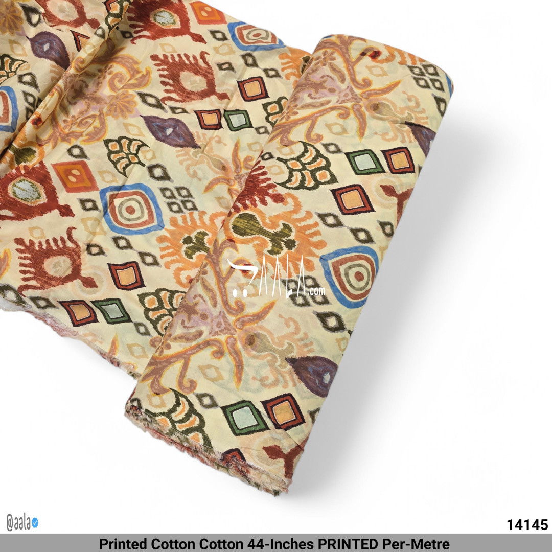 Printed Cotton Cotton 44-Inches PRINTED Per-Metre #14145