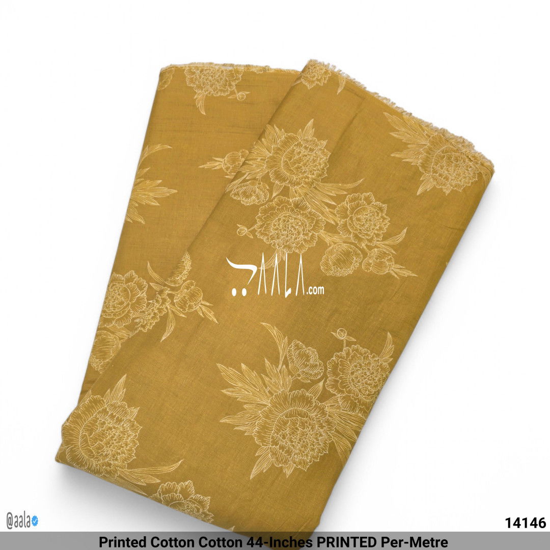 Printed Cotton Cotton 44-Inches PRINTED Per-Metre #14146