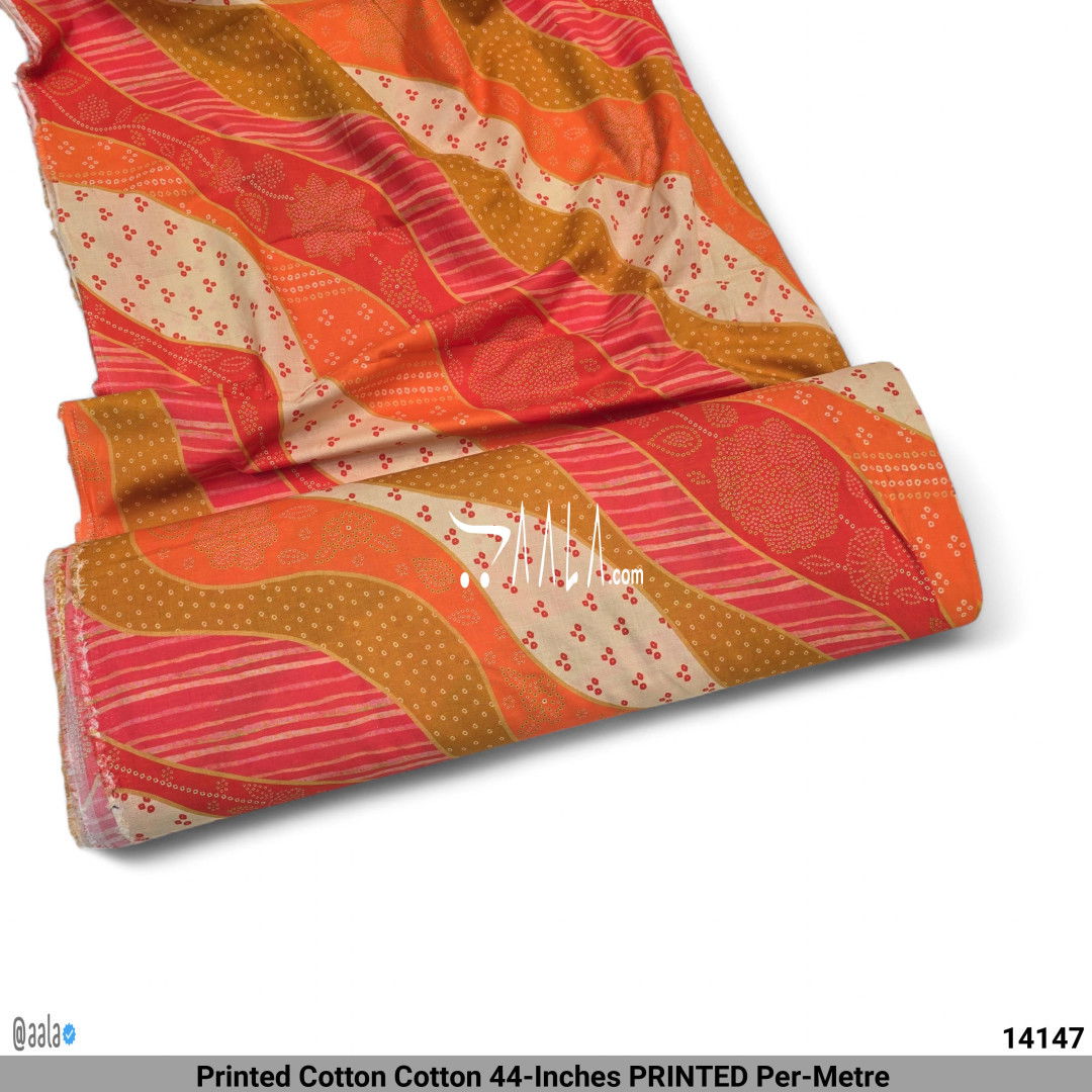 Printed Cotton Cotton 44-Inches PRINTED Per-Metre #14147