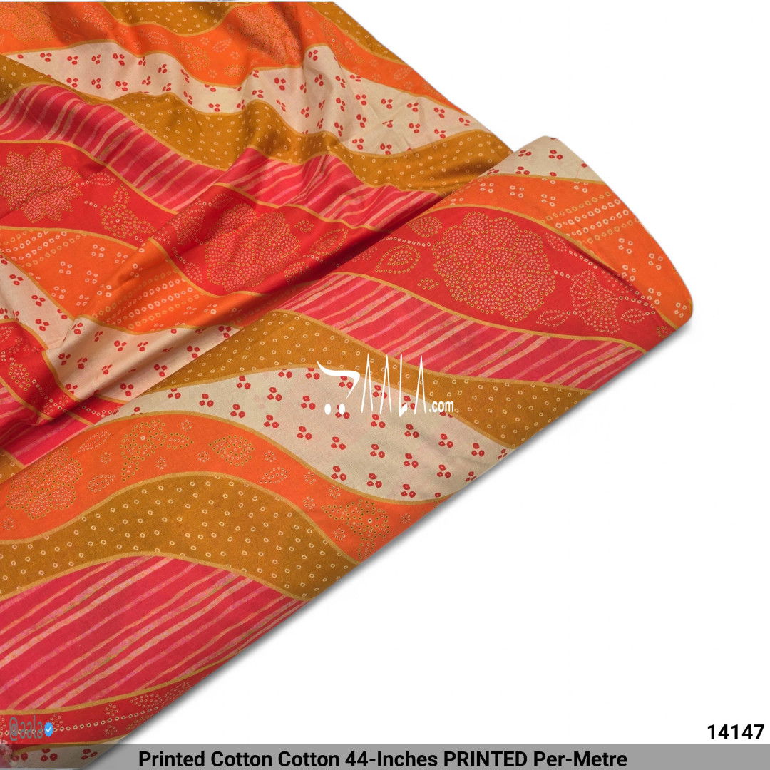 Printed Cotton Cotton 44-Inches PRINTED Per-Metre #14147