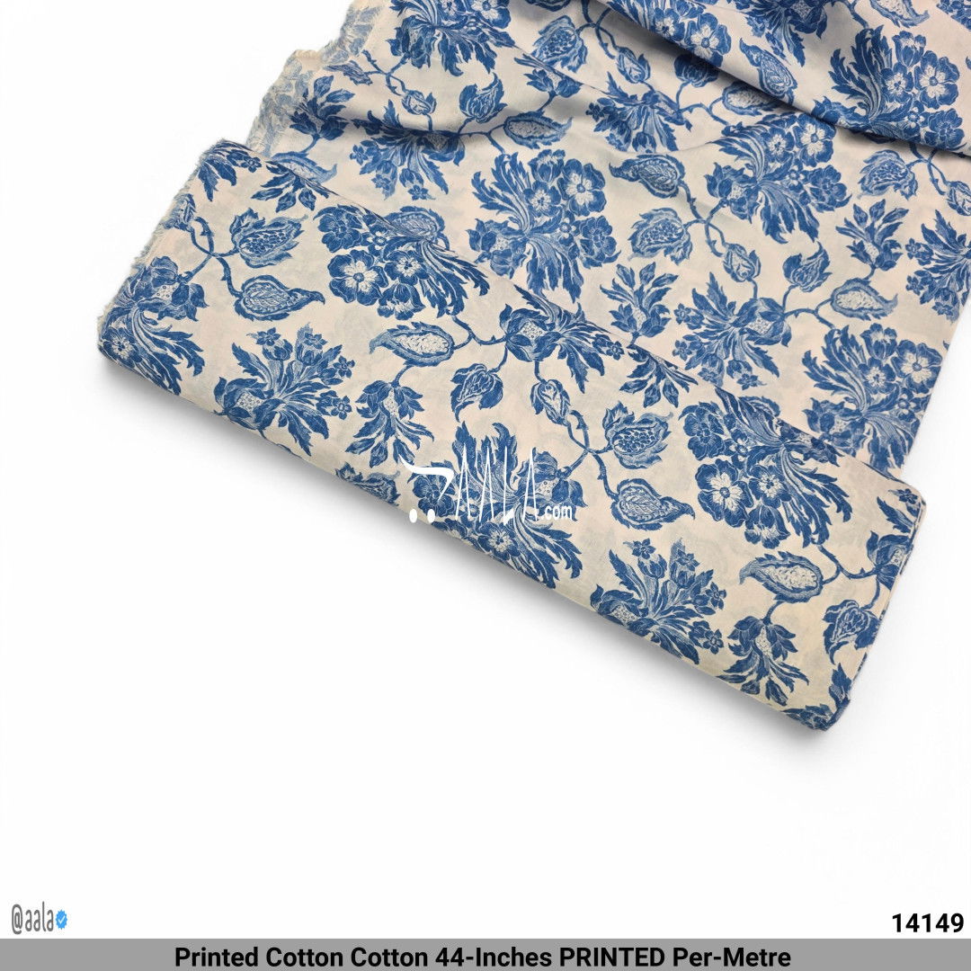 Printed Cotton Cotton 44-Inches PRINTED Per-Metre #14149
