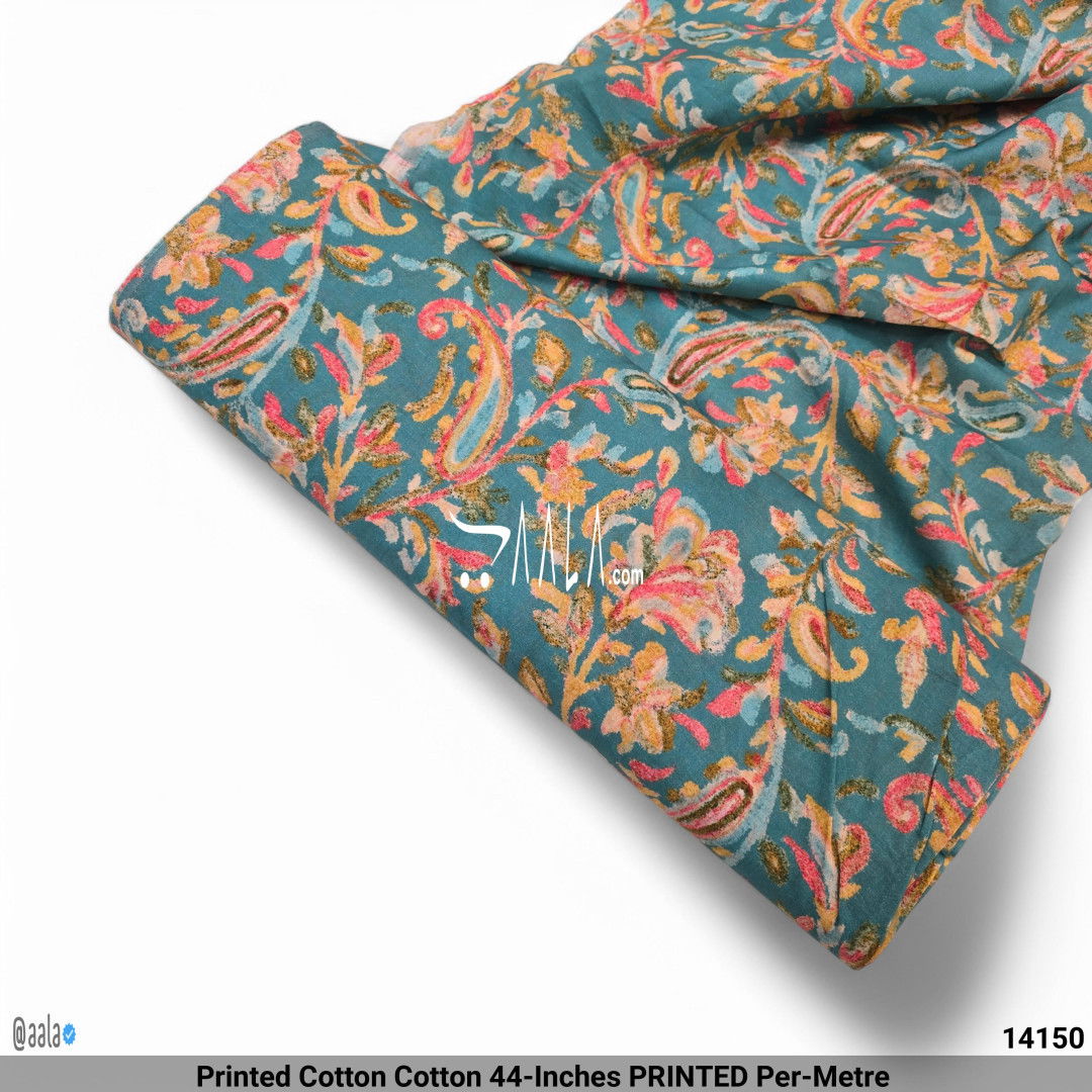 Printed Cotton Cotton 44-Inches PRINTED Per-Metre #14150