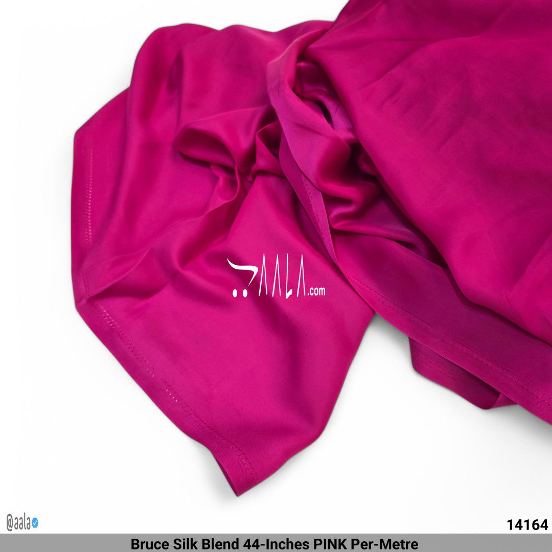 Bruce Silk Blend 44-Inches PINK Per-Metre #14164
