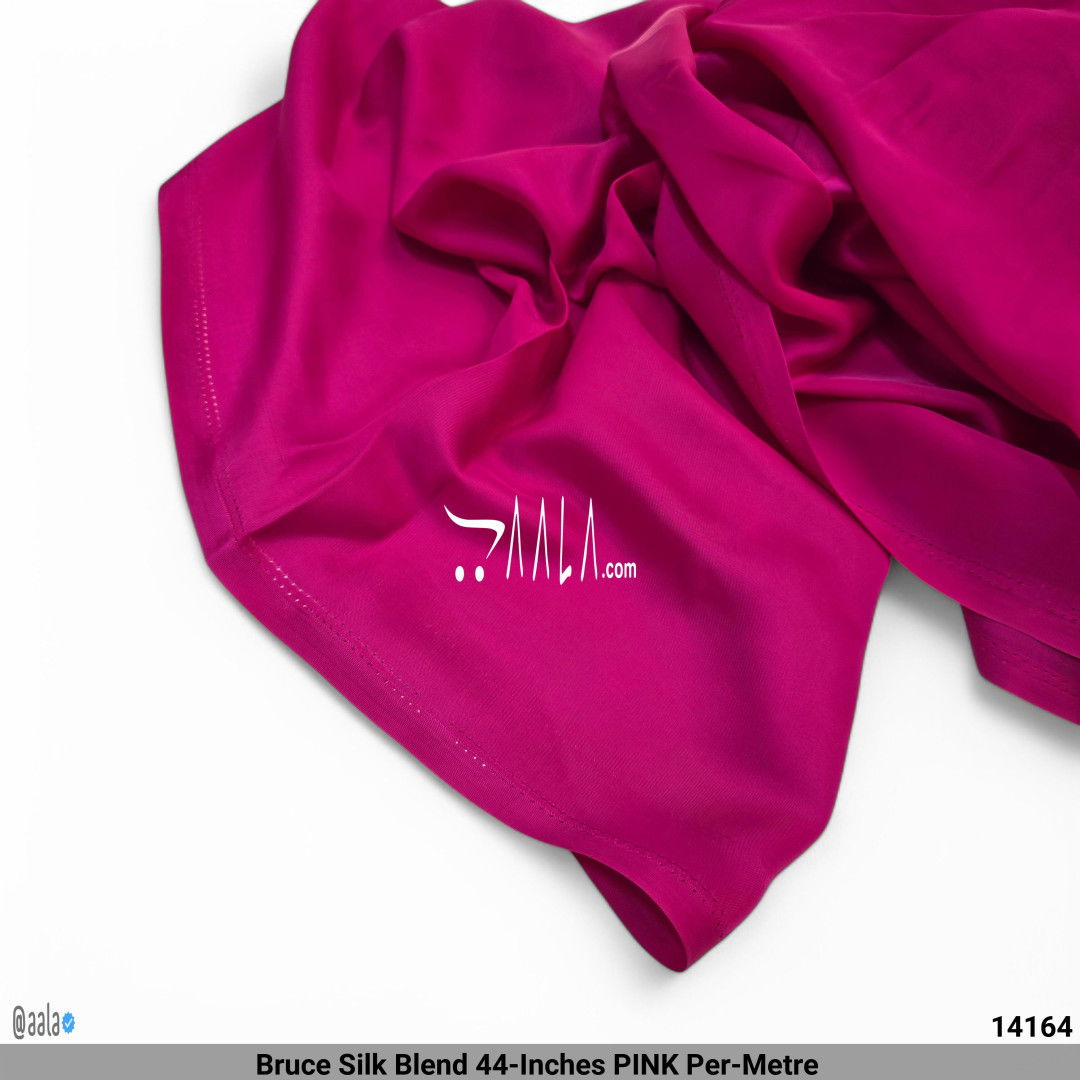 Bruce Silk Blend 44-Inches PINK Per-Metre #14164