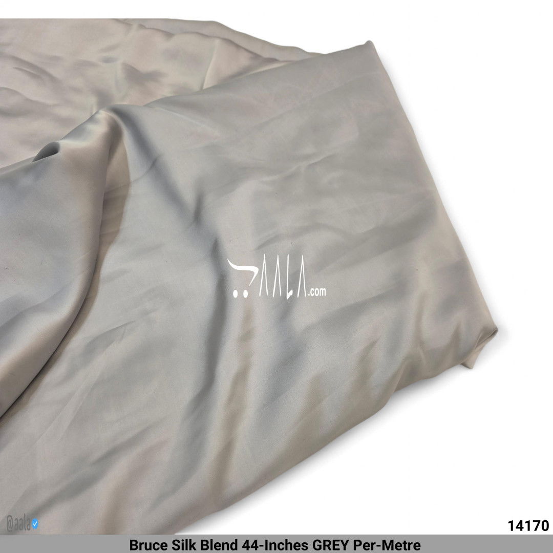 Bruce Silk Blend 44-Inches GREY Per-Metre #14170