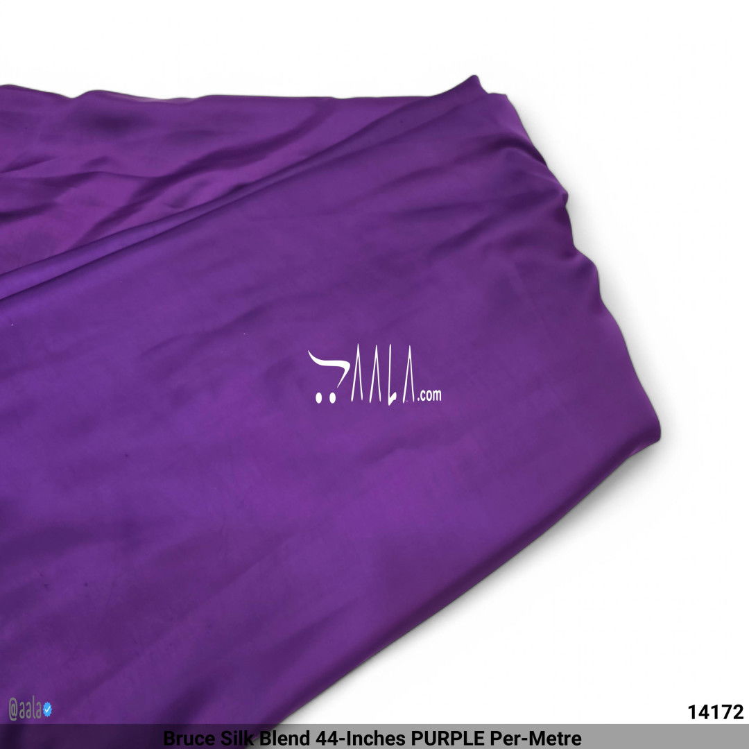 Bruce Silk Blend 44-Inches PURPLE Per-Metre #14172