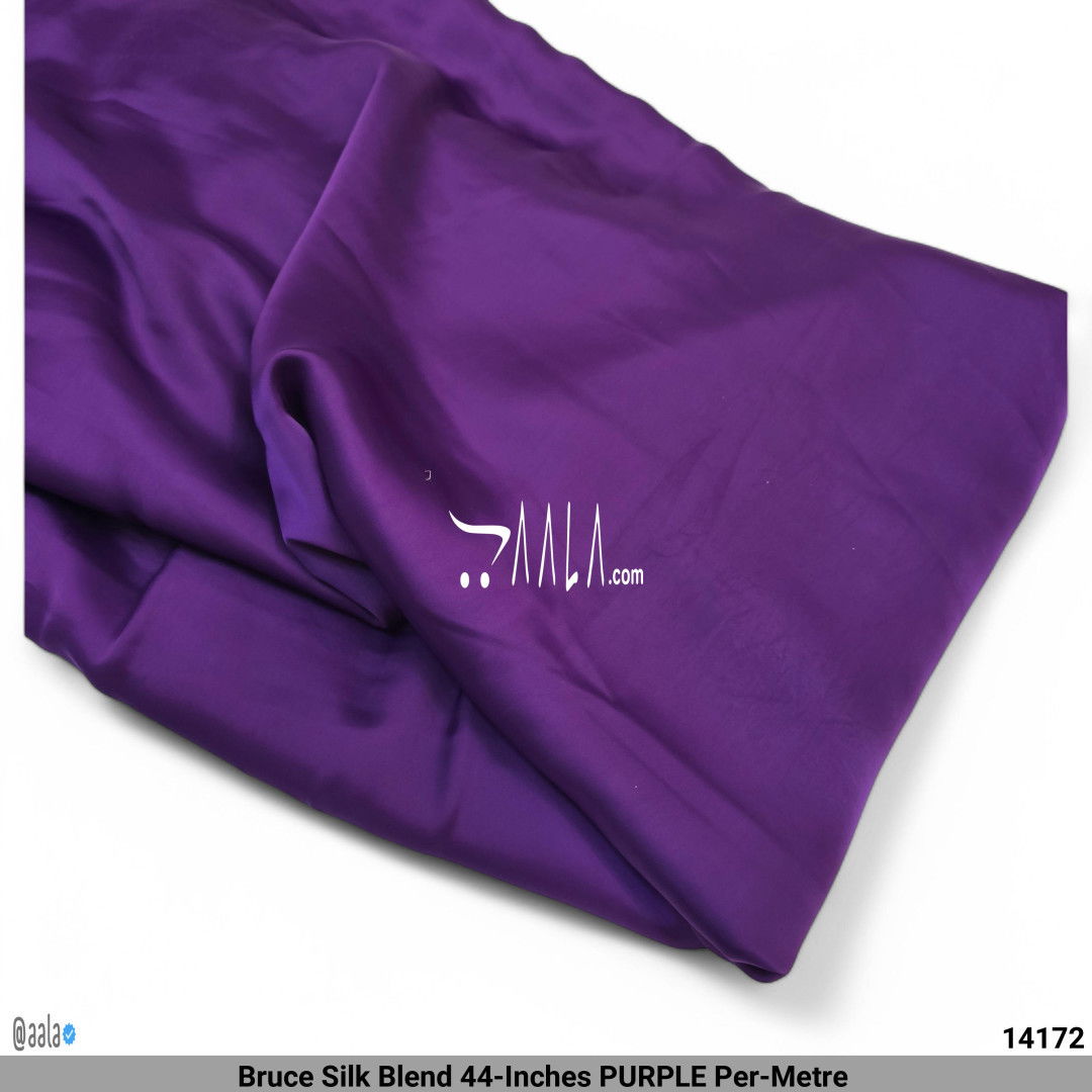 Bruce Silk Blend 44-Inches PURPLE Per-Metre #14172