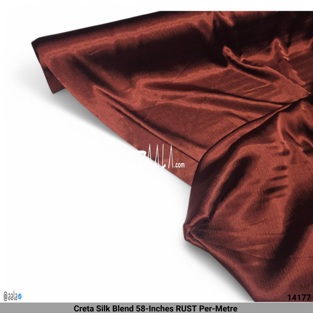 Creta Silk Blend 58-Inches RUST Per-Metre #14177