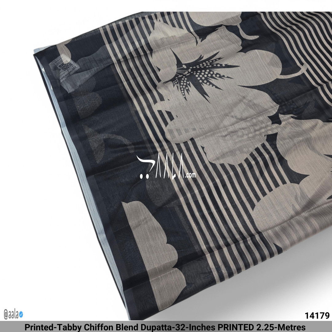 Printed-Tabby Chiffon Blend Dupatta-32-Inches PRINTED 2.25-Metres #14179