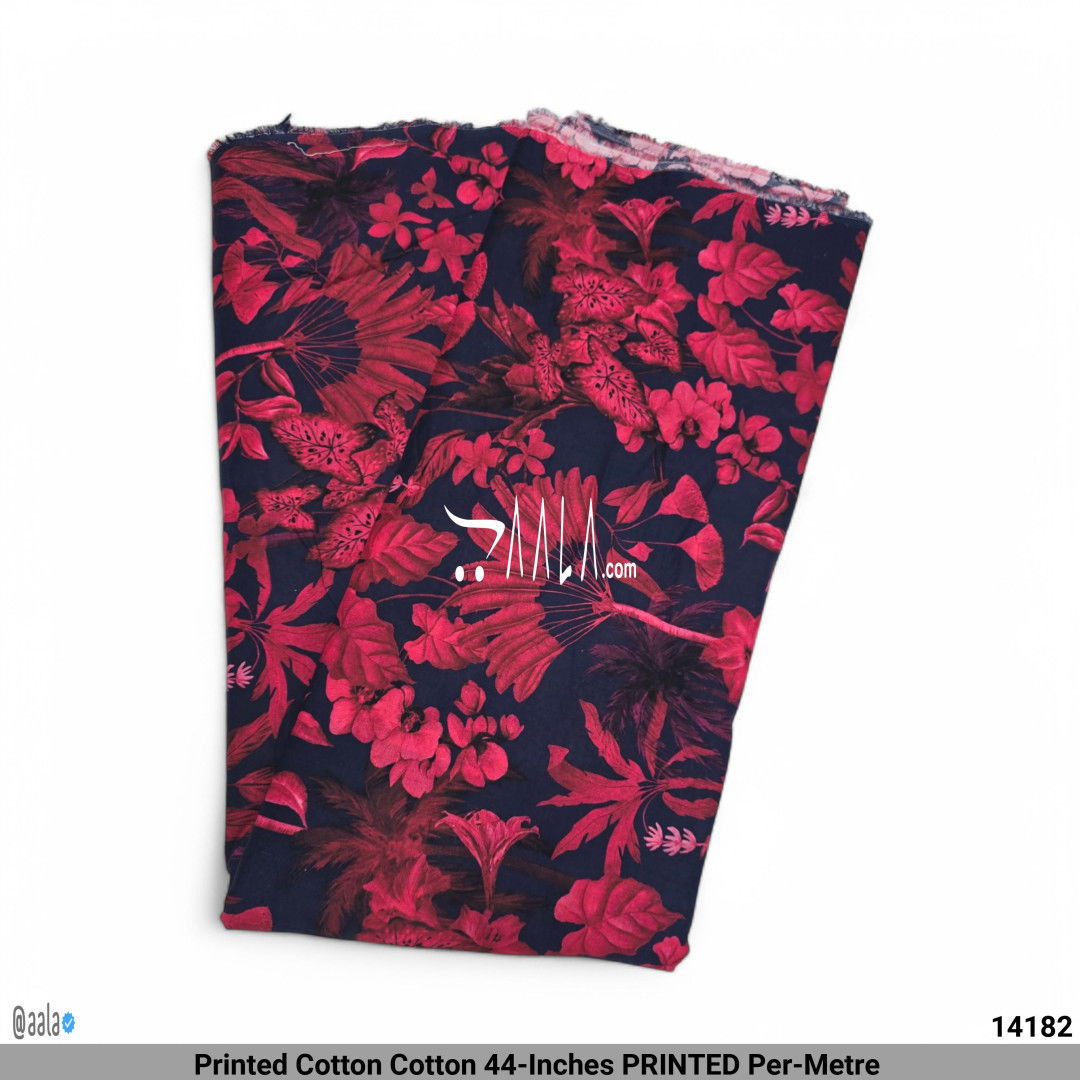 Printed Cotton Cotton 44-Inches PRINTED Per-Metre #14182