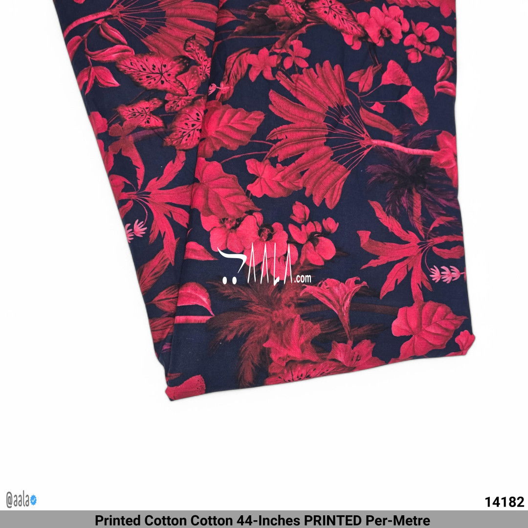 Printed Cotton Cotton 44-Inches PRINTED Per-Metre #14182