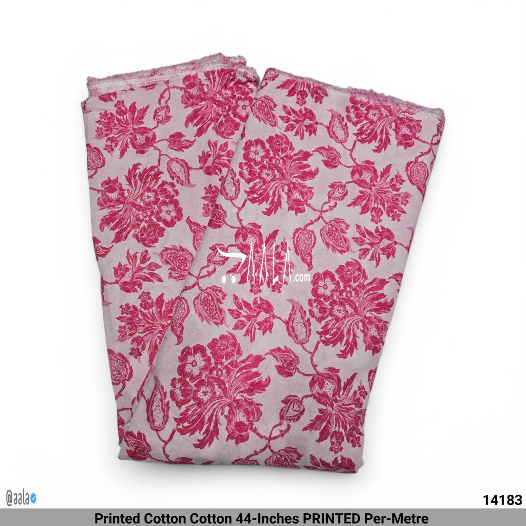 Printed Cotton Cotton 44-Inches PRINTED Per-Metre #14183