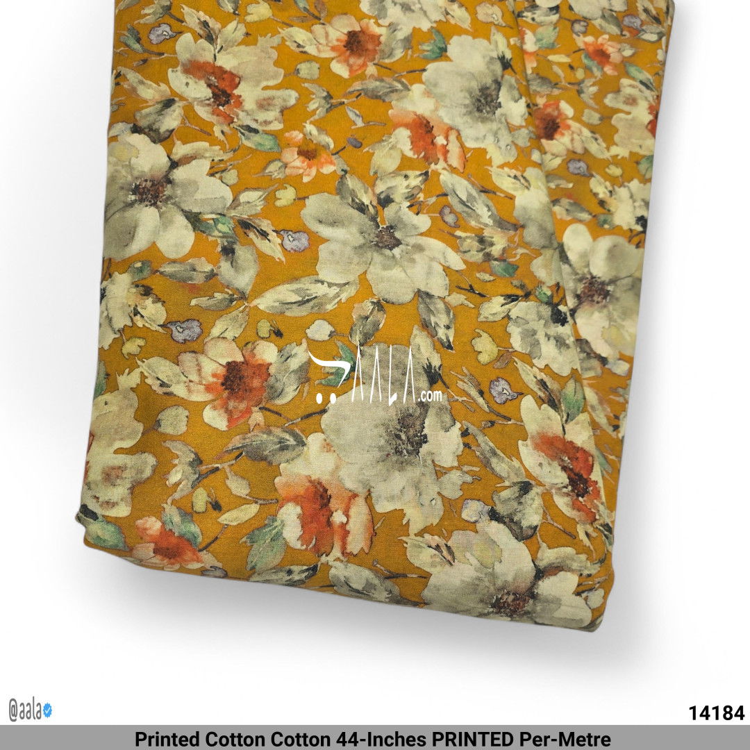 Printed Cotton Cotton 44-Inches PRINTED Per-Metre #14184