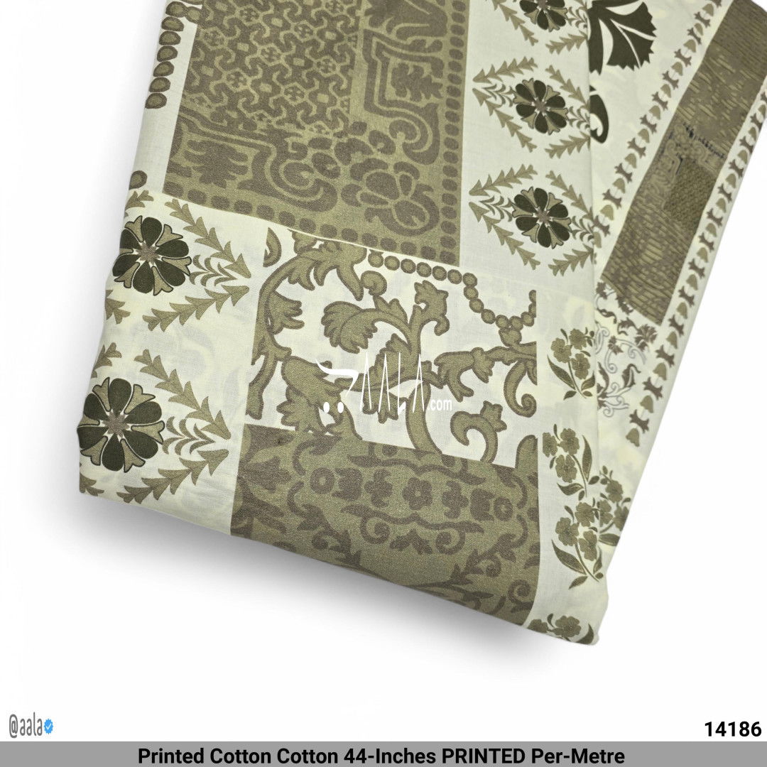 Printed Cotton Cotton 44-Inches PRINTED Per-Metre #14186