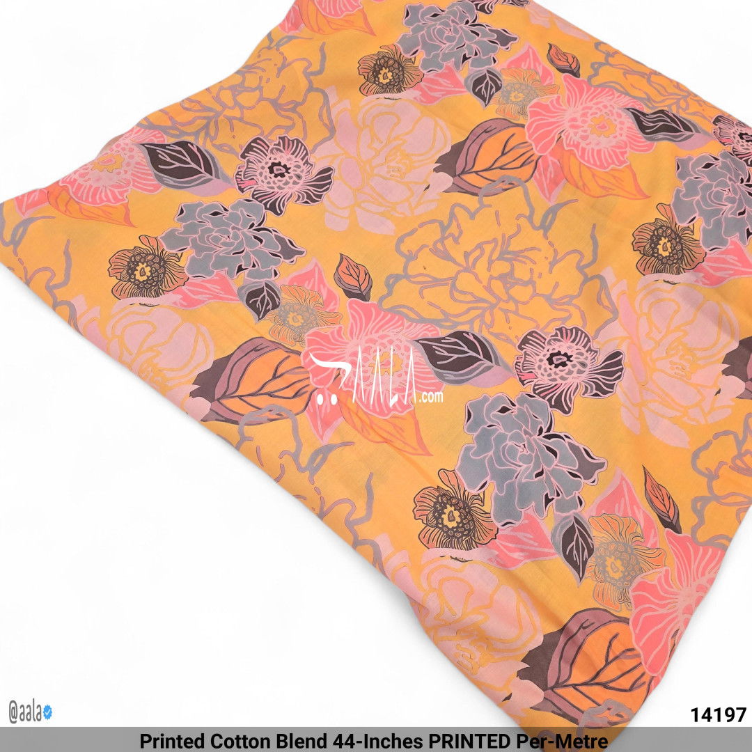 Printed Cotton Blend 44-Inches PRINTED Per-Metre #14197