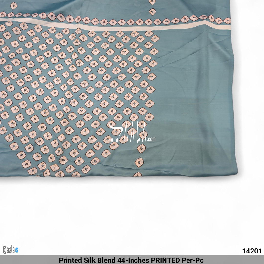 Printed Silk Blend 44-Inches PRINTED Per-Pc #14201