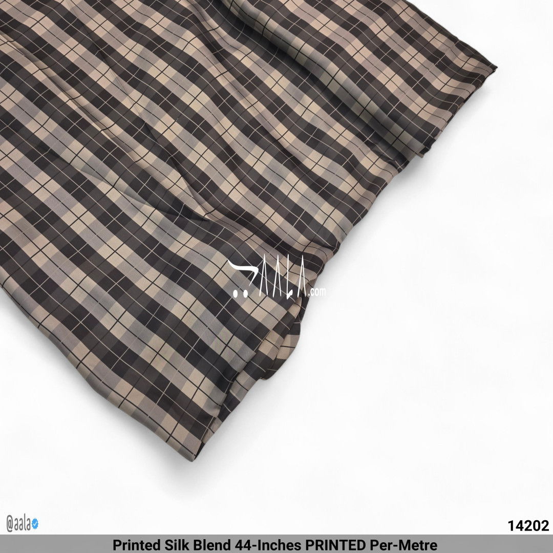 Printed Silk Blend 44-Inches PRINTED Per-Metre #14202