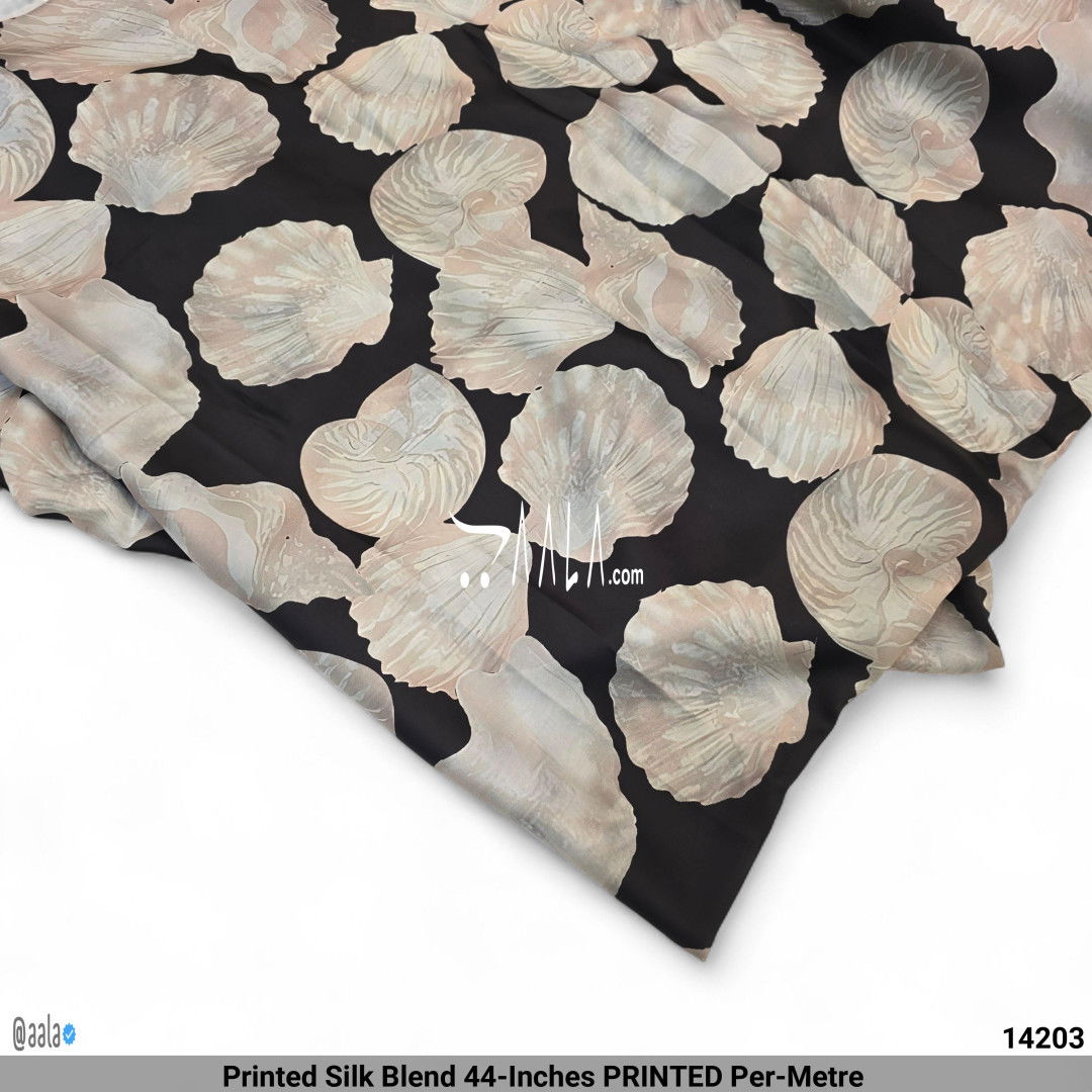 Printed Silk Blend 44-Inches PRINTED Per-Metre #14203