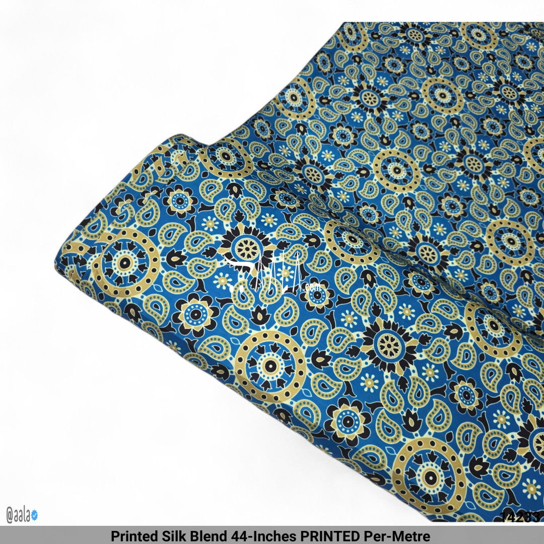 Printed Silk Blend 44-Inches PRINTED Per-Metre #14233